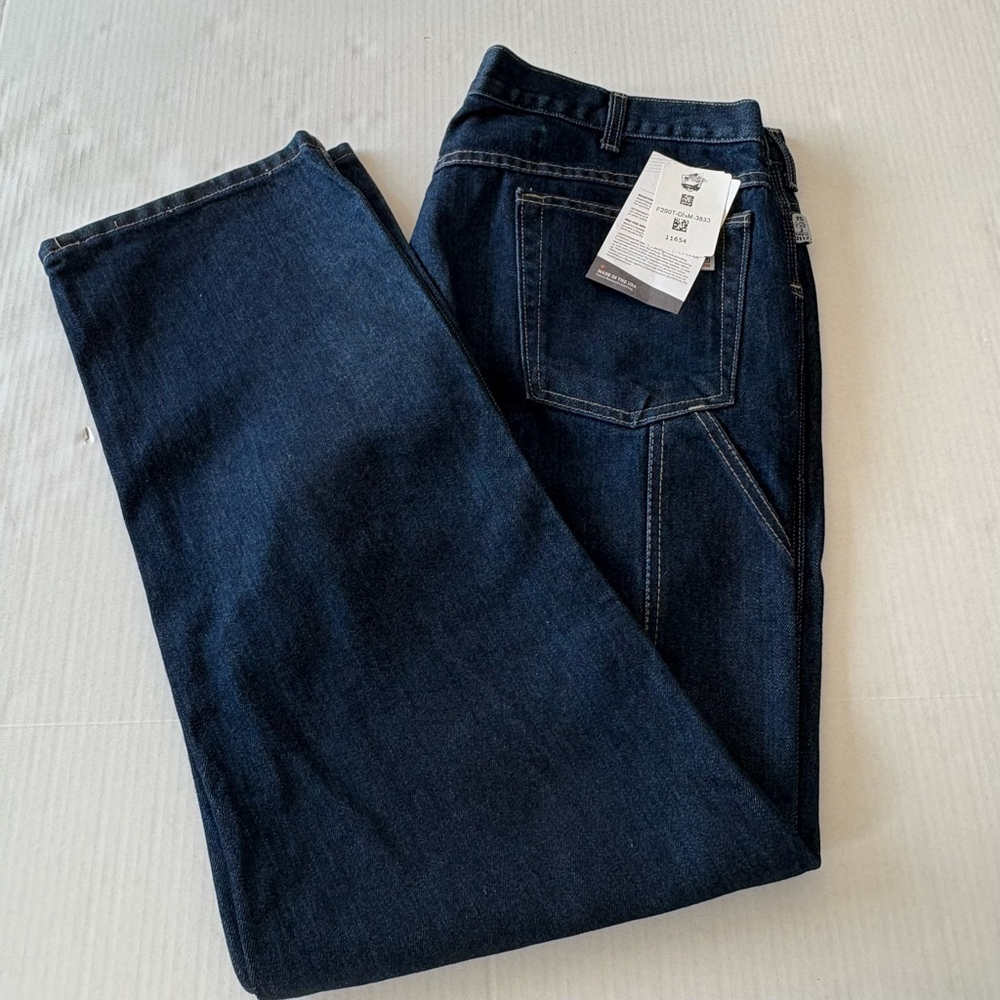 NWT Tyndale Men's Broken-In Relaxed FR Jeans w 38 x L 33